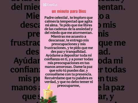 Oración por la paz y la tranquilidad