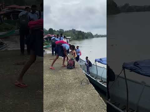 Medio de trasporte de los colegios en la zona ribereña tumaco nariño