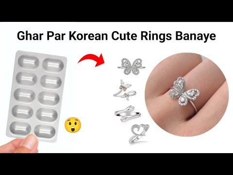 DIY homemade couple love rings🥰😍/how to make rings from waste/best ring ever!