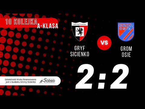 Skrót meczu Gryf Sicienko - Grom Osie 2:2