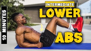 10 MINUTE LOWER ABS WORKOUT (NO EQUIPMENT) | INTERMEDIATE | LEVEL 2 ABS
