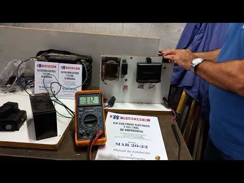 Calibración y funcionamiento del Freno Eléctrico mod: 2022 Marcibur SRL