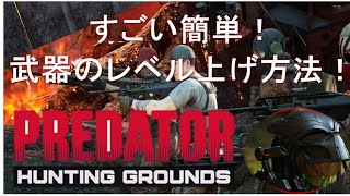 【9月フリープレイ】『プレデター』初心者必見！武器レベルの超簡単な上げ方！