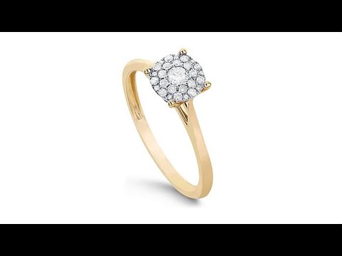 Diamond Couture 14K Gold 0.2ctw Diamond  Round Ring