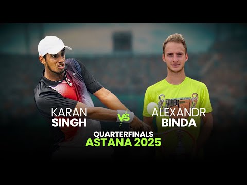 Karan Singh vs Alexandr Binda | Astana 2025 QF | ATP Highlights