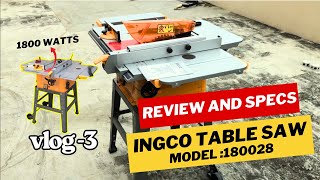 Ingco Table saw TS180028 | Best Budget Table Saw for Woodworking | Features, Specs & Cutting Test