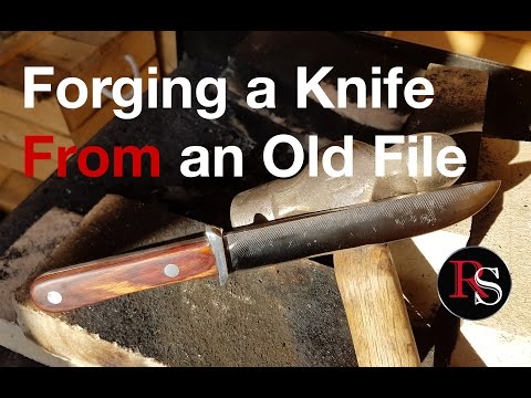 Knife making - Forging A Knife From An Old File