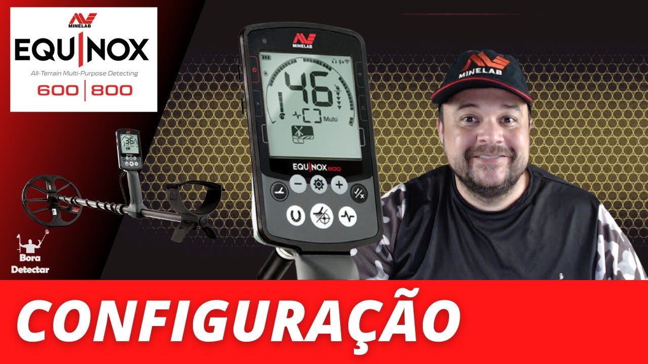Configurações inicias DETECTOR METAL EQUINOX 600 e 800 OURO e Moeda