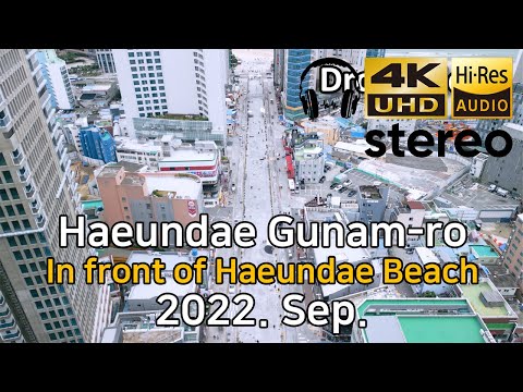 No caminho para a praia de Haeundae da estação Haeundae [4K]