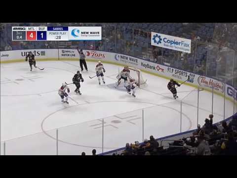 Montreal's Andrew Shaw slewfoots Sabres Johan Larsson 10/13/2016