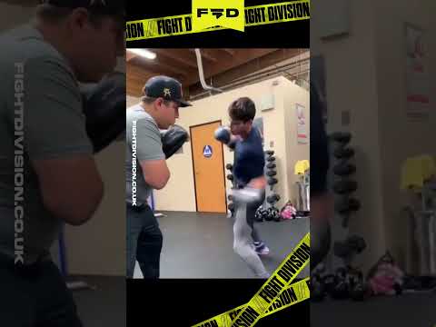 Ryan Garcia's LEFT HOOK is FRIGHTENING! 🥊 #boxing #boxingtraining #lefthook #ryangarcia