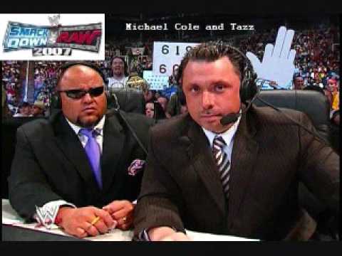 WWE Smackdown VS Raw 2007 - Michael Cole and Tazz commentary clips