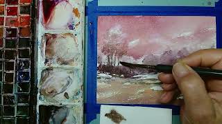 Paint a Snowy Forest That Looks Almost Real