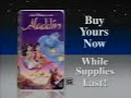 Disneys Aladdin VHS Veröffentlichung Nr 4 1993 Niedrige Qualität