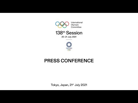 138th IOC Session - Press Conference with IOC President - 21.07.2021