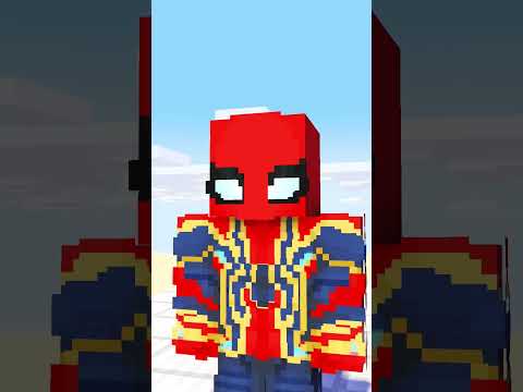 When Spiderman Plays in Superhero Run - Epic Transformer Race | Monster School Minecraft Animation