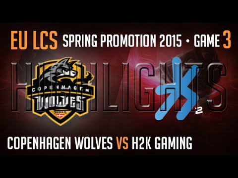 Copenhagen Wolves vs H2K Gaming Game 3 S5 EU LCS Spring Promotion Bo5 Highlights CW vs H2K