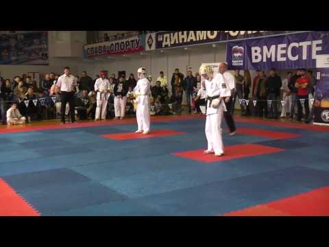 Всероссийские соревнования по киокусинкай каратэ Попов Г  vs Гунин финал