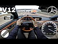 Mercedes Benz S600 L V12 W221 TOP SPEED DRIVE ON GERMAN AUTOBAHN