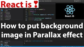 How to put background image in Parallax effect React