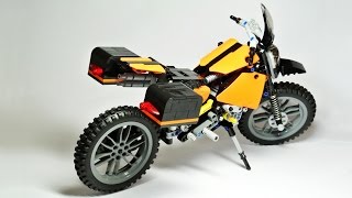 preview picture of video 'Travel Enduro Motorcycle (Lego Technic)'