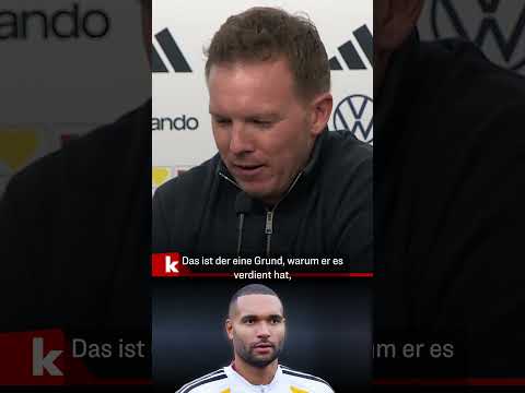 Nagelsmann zu Kapitän Tah: "Weiß nicht, ob er es schon selbst weiß" #shorts