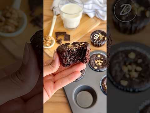 مافن شوكولاته صحية بدون دقيق ابيض ولا سكر❌❌#حلويات