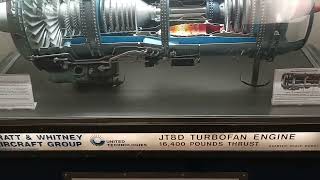 JT8D TurboFan Airplane Jet Engine Pratt & Whit
