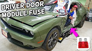 DODGE CHALLENGER DRIVER DOOR CONTROL MODULE FUSE LOCATION REPLACEMENT