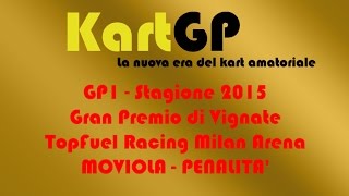 preview picture of video 'GP1 - KartGP 2015 - TopFuel Arena Vignate // Moviola Penalità'