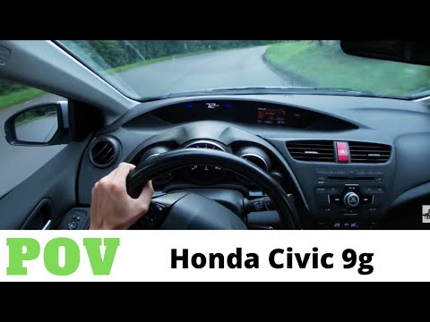 2012 Honda Civic 9g 1.8 i-VTEC 4K POV Test Drive #9 | Country driving, City driving, ECON: ON,…..