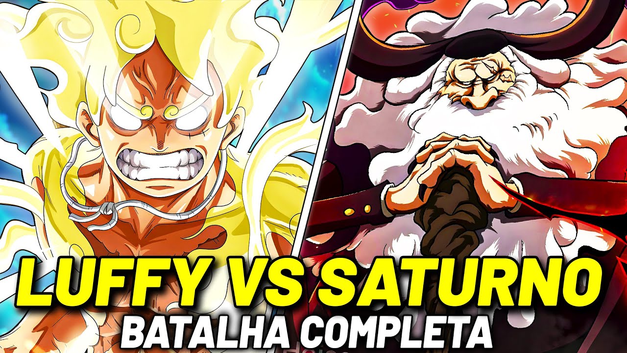 LUFFY GEAR 5 VS GOROSEI SATURNO: BATALHA COMPLETA VEJA COMO FOI! | ONE PIECE
