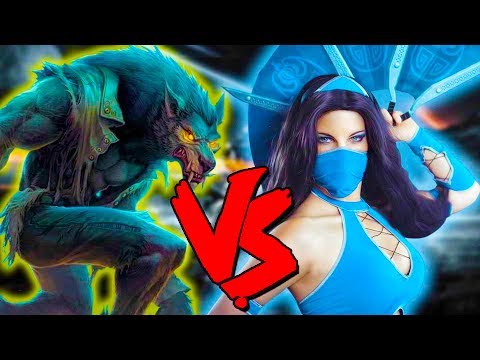Kitana Vs Werewolf Army - Epic Battle - Mortal Kombat Costume Skin Mod