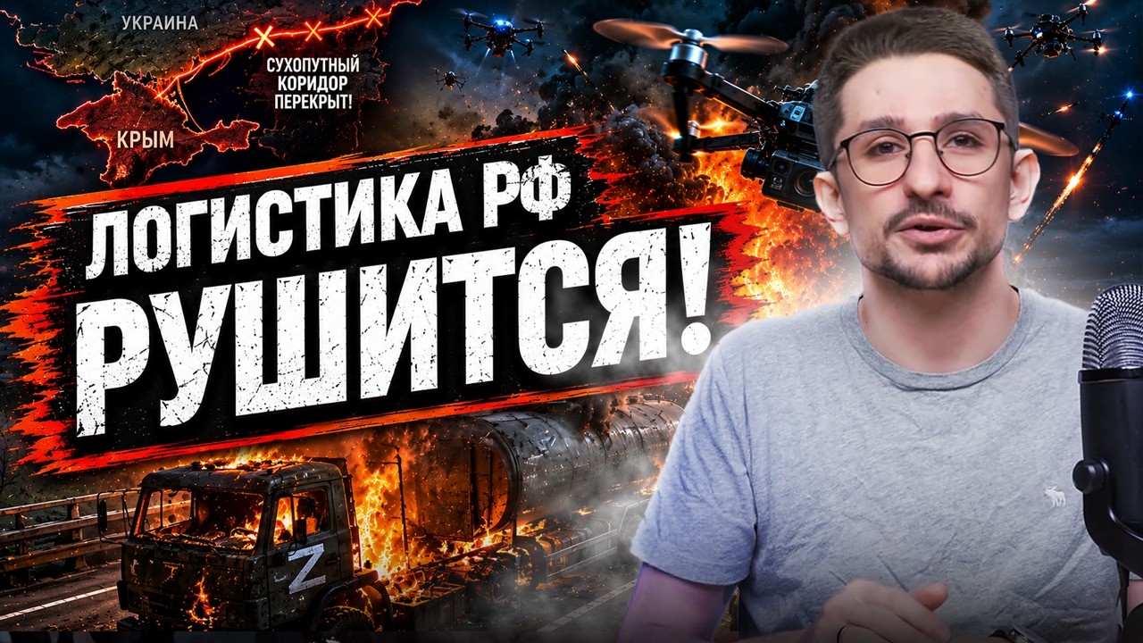 ШОК ДЛЯ РОССИИ! ВСУ ОТРЕЗАЮТ КРЫМ  Десятки грузовиков уничтожены в тылу РФ. У?