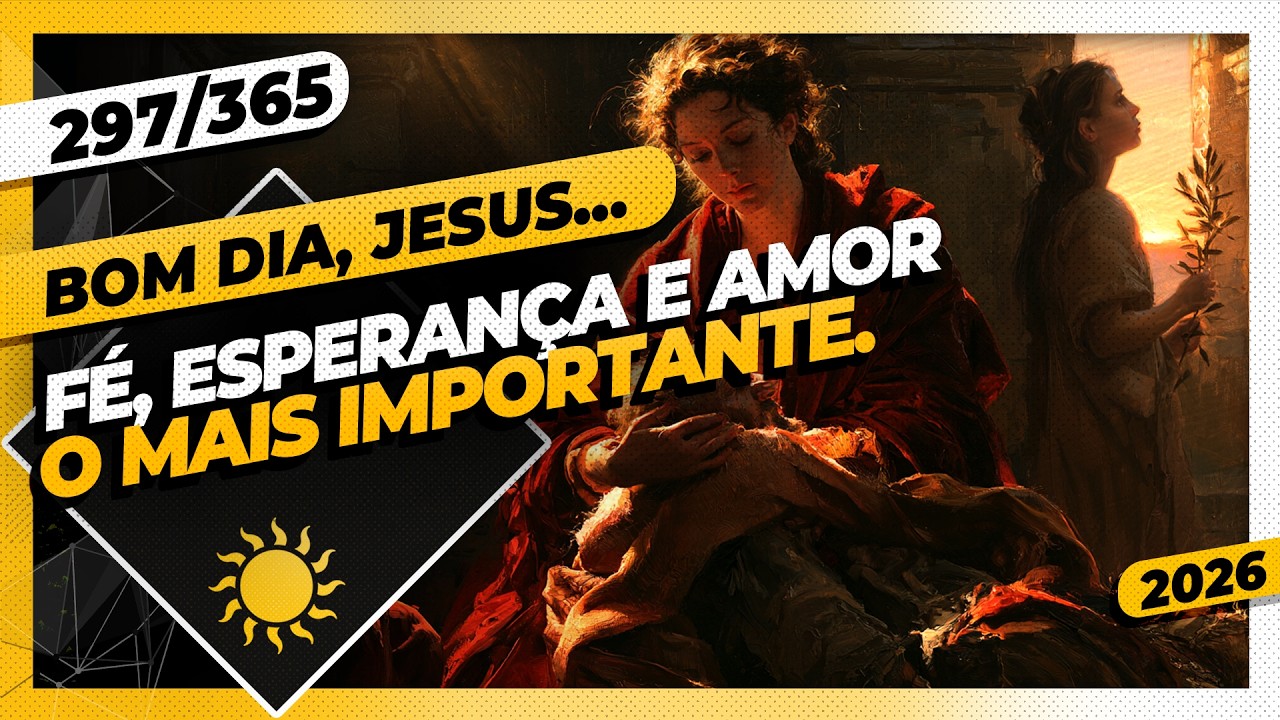 FÉ, ESPERANÇA E AMOR: O MAIS IMPORTANTE - Bom dia, Jesus! 297/365 (2026)