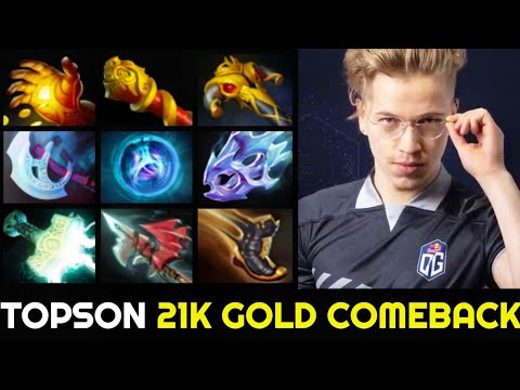 Unbelievable 21k Gold Comeback - TOPSON Full Slotted Arc Warden 7.27 Dota 2
