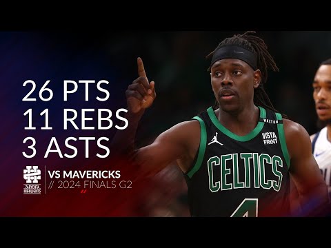 Jrue Holiday 26 pts 11 rebs 3 asts vs Mavericks 2024 Finals G2