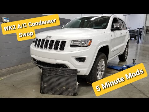 -5 MINUTE MODS- Jeep WK2 Grand Cherokee A/C Condenser Swap (Time Lapse)