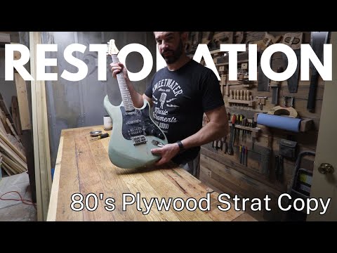 80's Plywood Strat Copy Restoration Ep 1