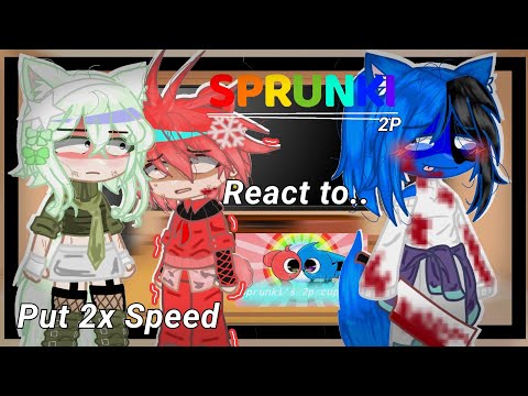 ☆《 SPRUNKI 2P REACT TO 𝘚𝘗𝘙𝘜𝘕𝘒𝘐'𝘚 2𝘗 𝘊𝘜𝘗𝘊𝘈𝘒𝘌𝘚..? // Blood_ Gore // @mella_1200 》☆