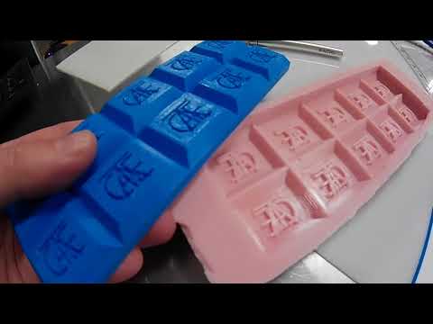Chocolate bar 3D print to Food Safe mold