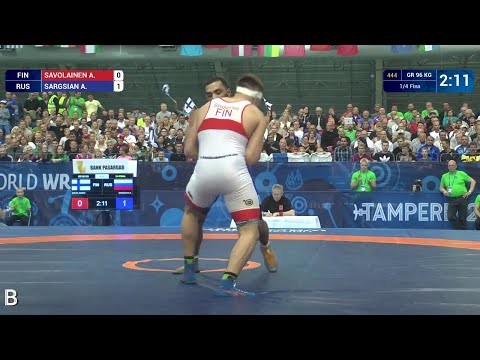 1/4 GR - 96 kg: A. SARGSIAN (RUS) df. A. SAVOLAINEN (FIN) by VPO1, 5-2