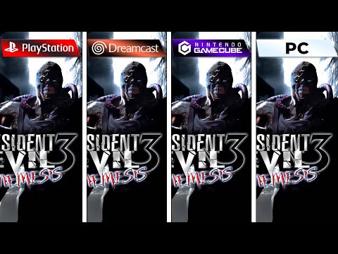 Resident Evil 3 Nemesis (1999) PS1 vs Dreamcast vs GameCube vs PC (Graphics Comparison)