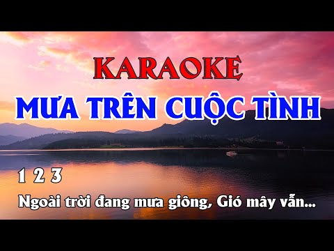 MƯA TRÊN CUỘC TÌNH Karaoke (Đan Trường) | By Hazel Cosmetic