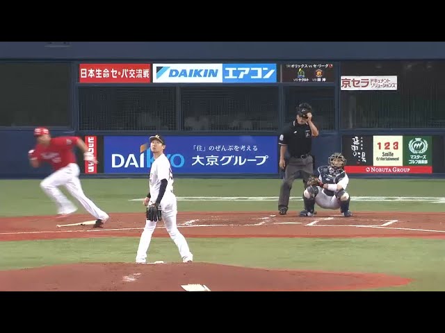 【4回表】バファローズ・金子千尋がカープ・シアーホルツに痛い一発を浴びる 2015/5/30 Bs-C