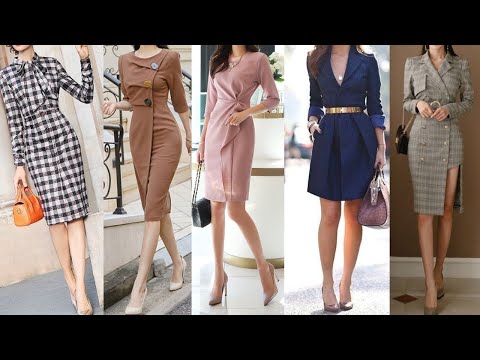 VESTIDOS DE MODA ELEGANTES FINOS SENCILLOS Y DISCRETOS DE MODA OTOÑO INVIERNO 2021- 2022/ VESTIDOS