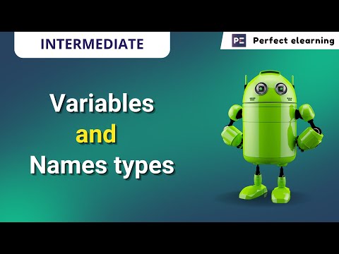 Variables Types Names Android App Development Java Perfect Elearning