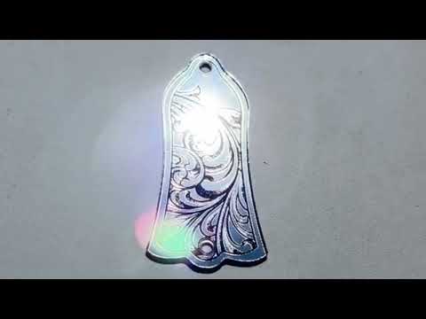 Truss Rod Cover for Gibson Les Paul in Silver Acrylic Mirror image 5