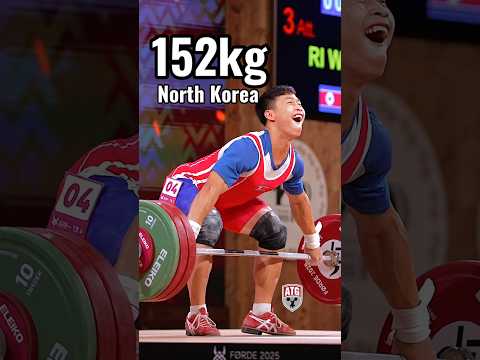 Ri Won Ju (71kg North Korea 🇰🇵) 152kg / 335lbs Snatch Slow Motion! #weightlifting