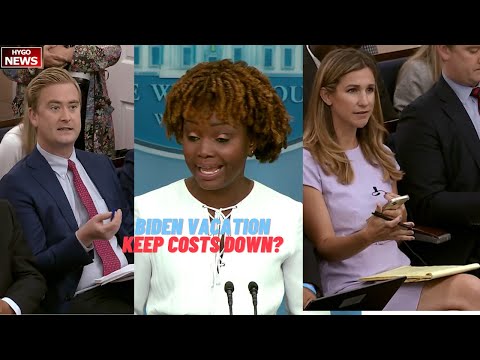 WH no answer Biden exorbitant vacation schedule, praises gas prices & will make sure keep costs down